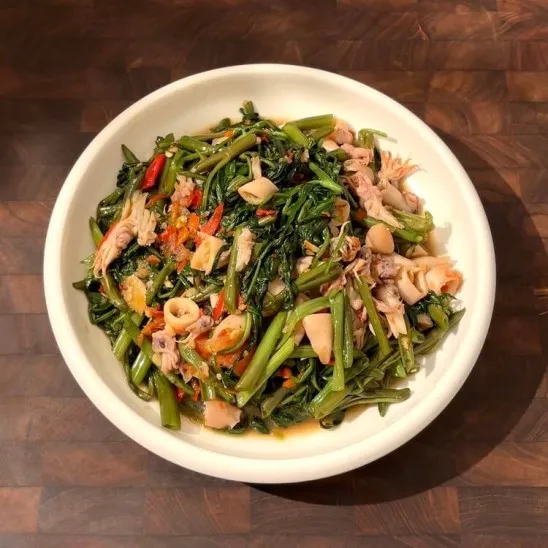 resep cah kangkung cumi asin
