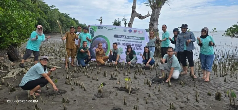 Sasa Dukung Aksi Lingkungan Hidup: Penanaman Mangrove di Minahasa Selatan