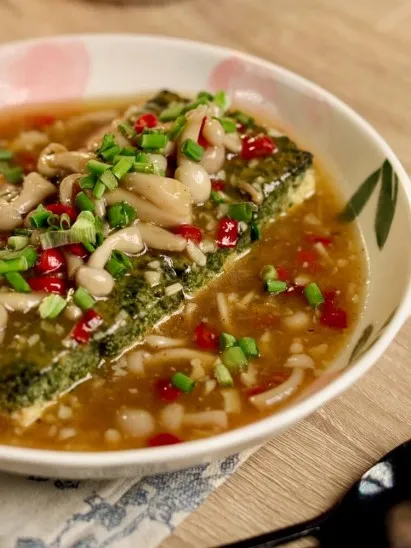 resep tahu bayam cah jamur
