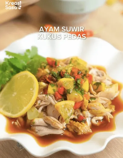 Ayam Suwir Kukus Pedas