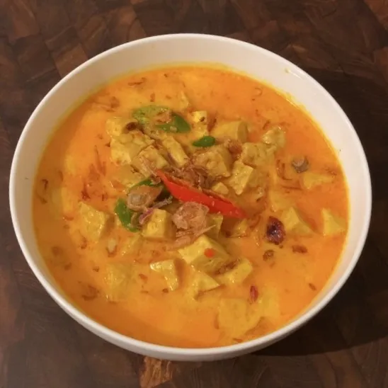resep tahu tempe kuah santan