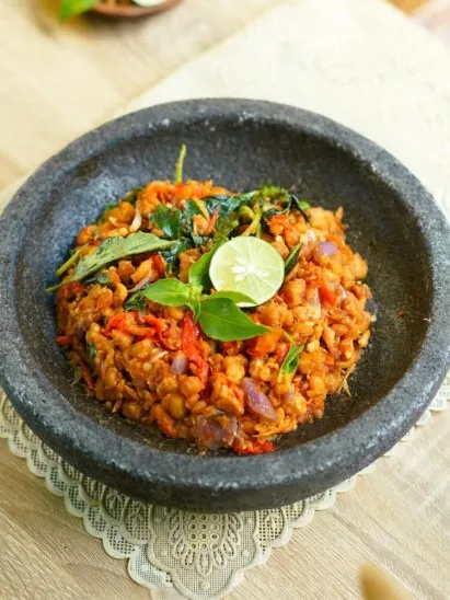 Tempe Pipil Sambal Kemangi