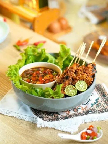 resep sate ayam bumbu merahs