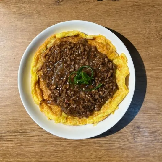 resep telur dadar siram daging