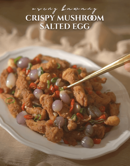 resep mushroom salted egg