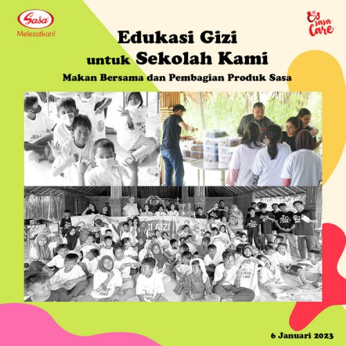 SASA Berbagi Ceria di Awal Tahun kepada Sekolah Kami