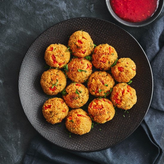 resep bola-bola tomat, quinoa, dan keju