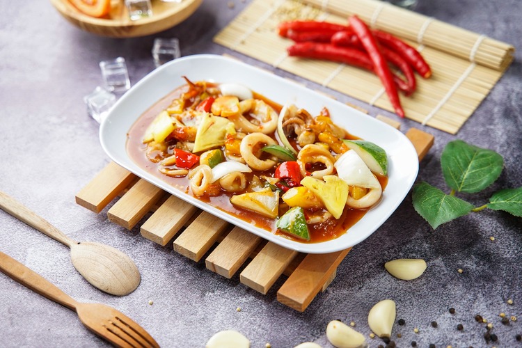 Cara membuat cumi asam manis