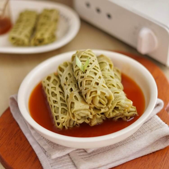 Roti Jala Pandan
