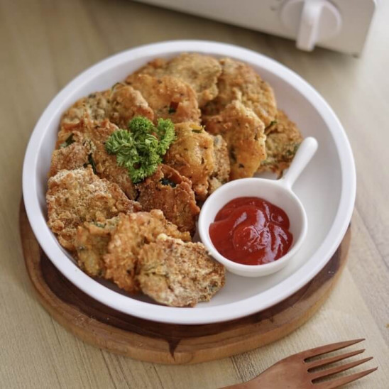 Salted Egg Crispy Spinach