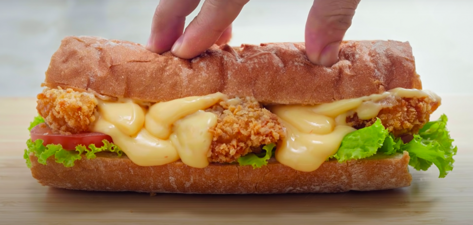 Sandwich Udang Po'Boys 