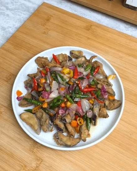 Terong Krispy Sambal Bawang