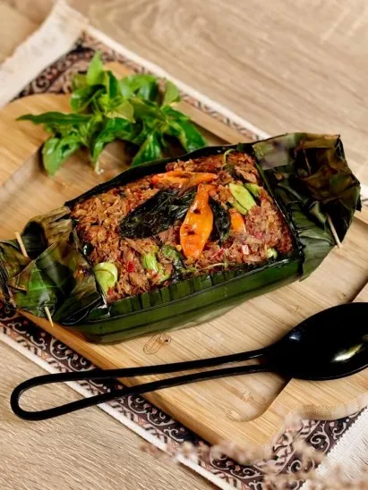Nasi Bakar Tongkol Pete