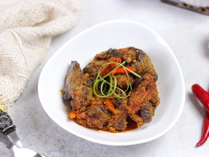 resep ati ampela balado