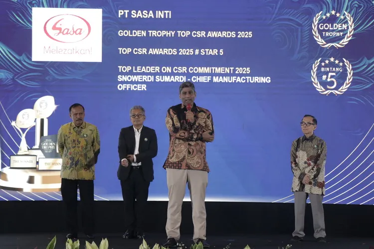 Sasa Raih Golden Trophy di TOP CSR Awards 2025: Bukti Nyata Komitmen Keberlanjutan di Industri Pangan