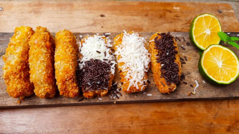 resep pisang pasir crunchy ala sasa
