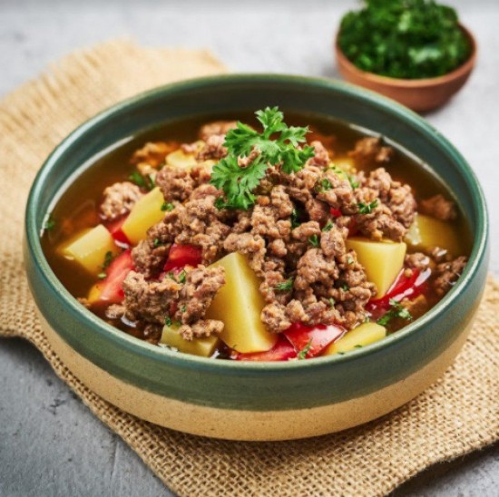 resep sup hamburger