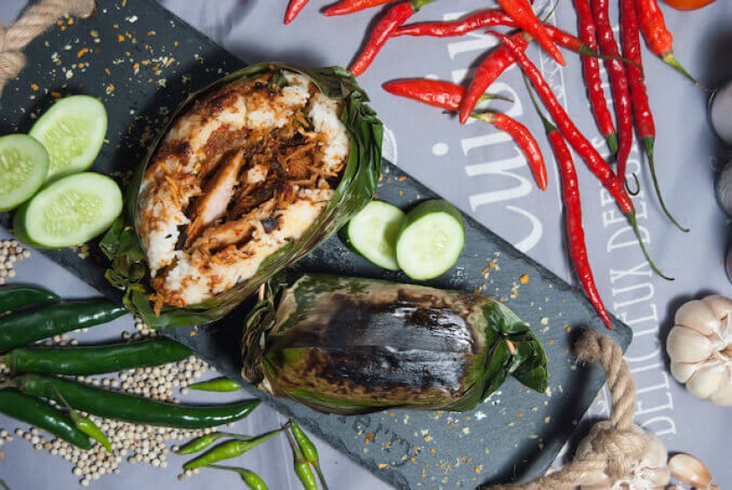 resep nasi bakar ikan asin