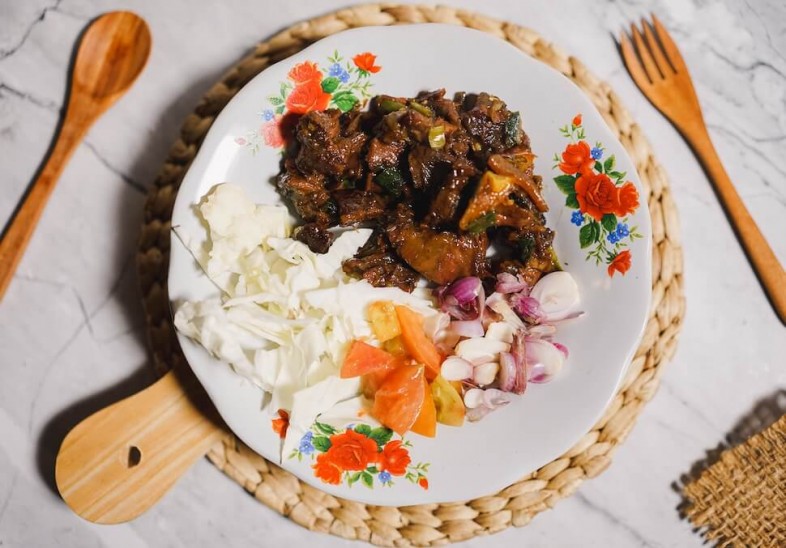 Daging Kambing Bakar Goreng