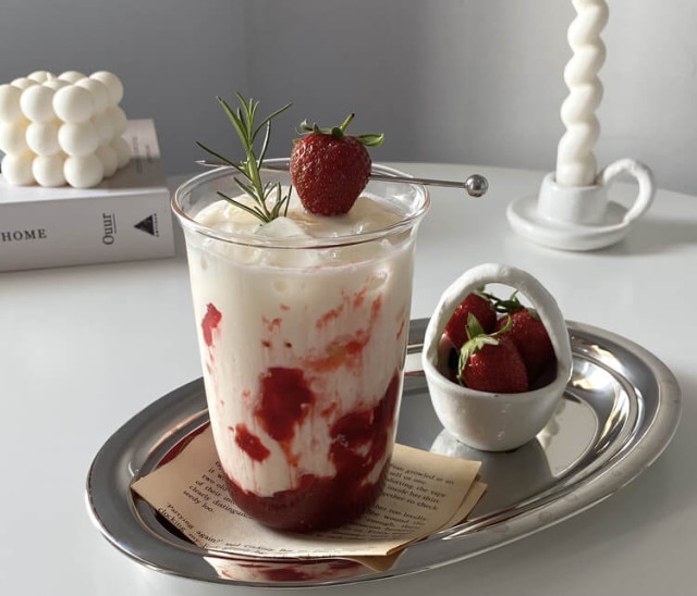 resep strawberry milk